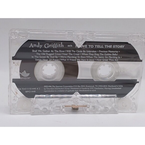 Andy Griffith I Love To Tell The Story Gospel Music Cassette - Picture 6 of 7
